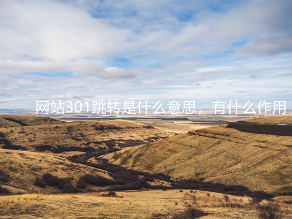 網(wǎng)站301跳轉(zhuǎn)是什么意思，有什么作用？