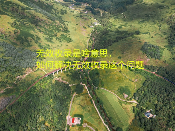 無效收錄是啥意思，如何解決無效收錄這個問題
